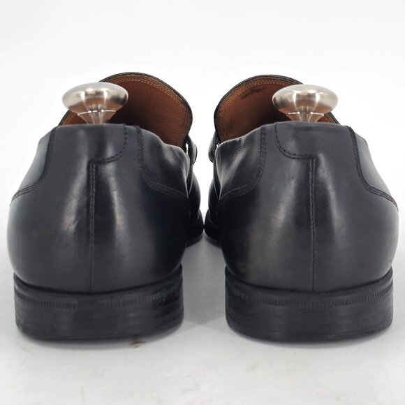 Bally Switzerland Men\'s size 7D Black Leather Logo Plate Bit Loafers Dress Shoes main image 10